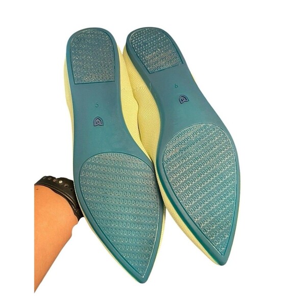 Rothy's The Point II Flats‎ Sour Apple Green Teal Women's 9 - Picture 6 of 12